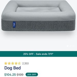 Casper dog bed size small